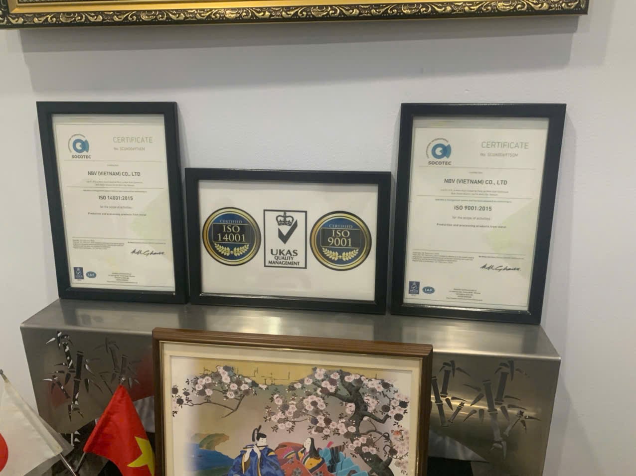 ISO certificate